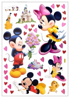 Samolepící dekorace - Zamilovaný Mickey Mouse