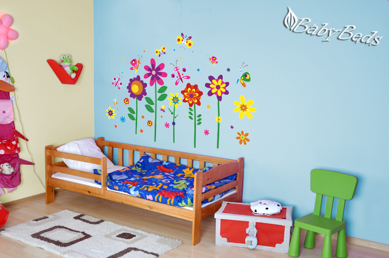 Dětské samolepky LONG - KVĚTY 4, 130 x 30 cm POSLEDNÍ KUS