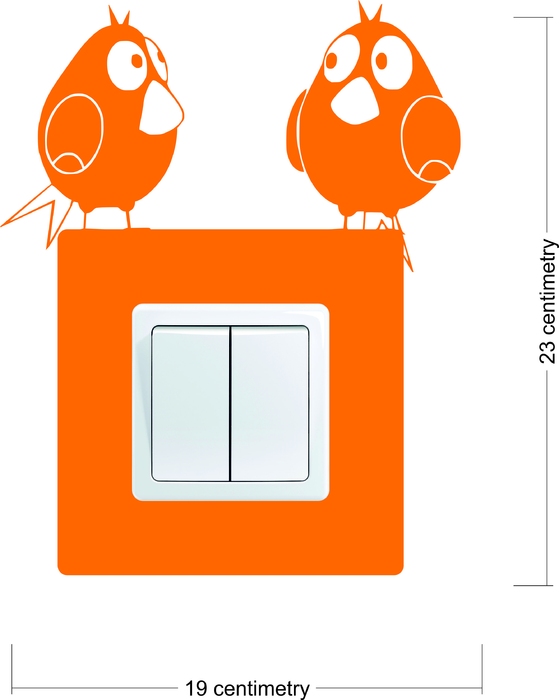 Samolepka pod vypínač Ptáčci