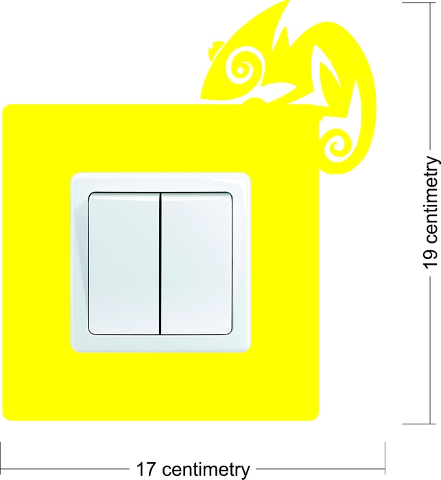 Samolepka pod vypínač Chameleon