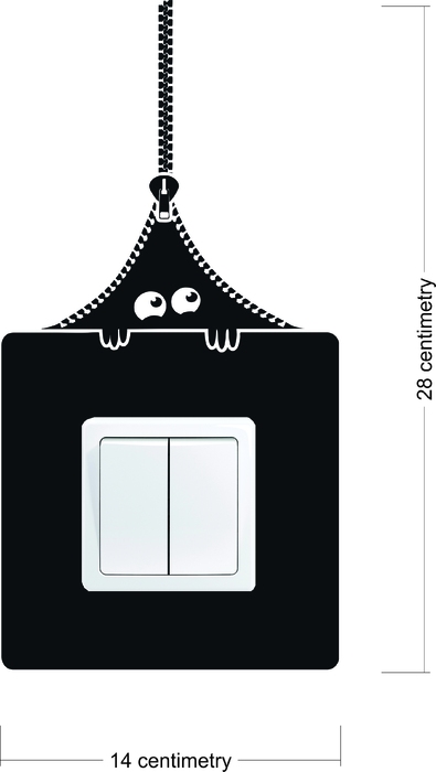 Samolepka pod vypínač Strašidýlko