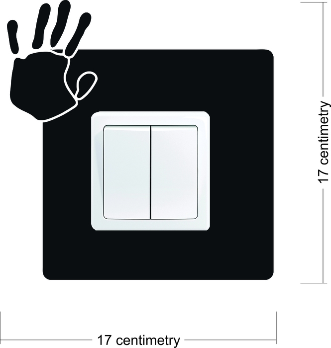 Samolepka pod vypínač Otisk dlaně