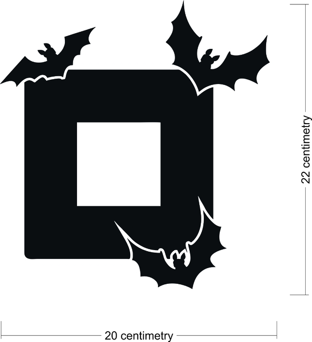 Samolepka pod vypínač Netopýři