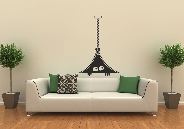 Samolepka na zeď Strašidýlko ve zdi