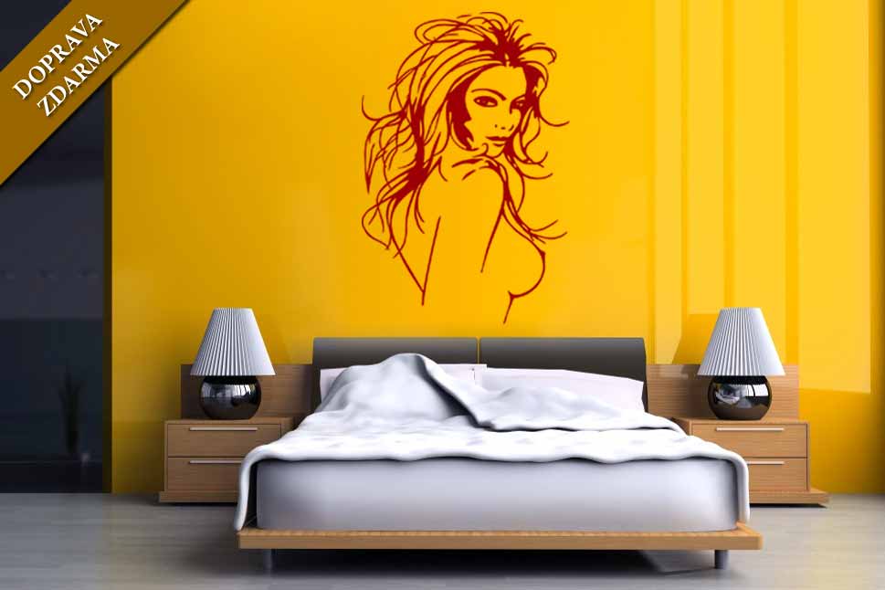 Samolepka na zeď Svůdná sexy žena