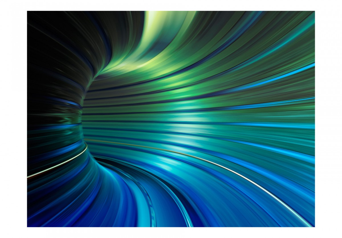 Fototapeta - Zelenomodrý tunel