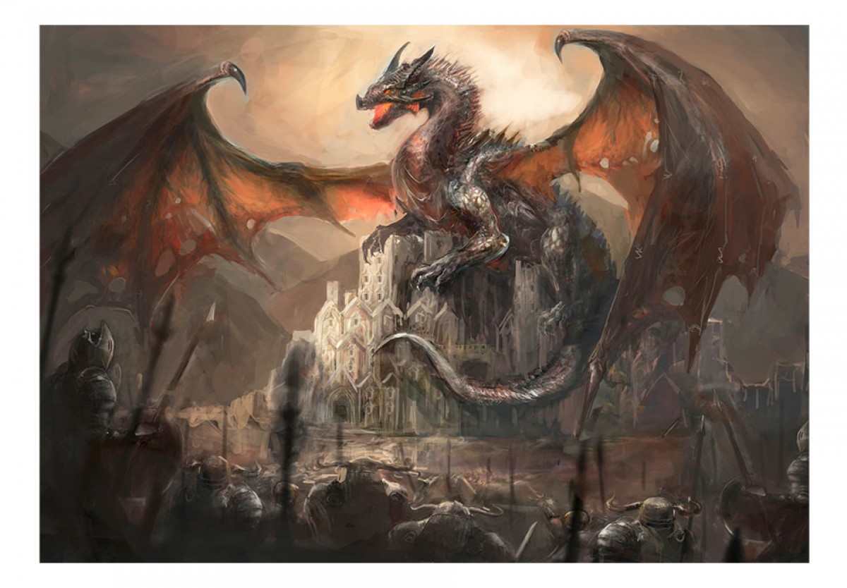 Fototapeta - Dračí zámek