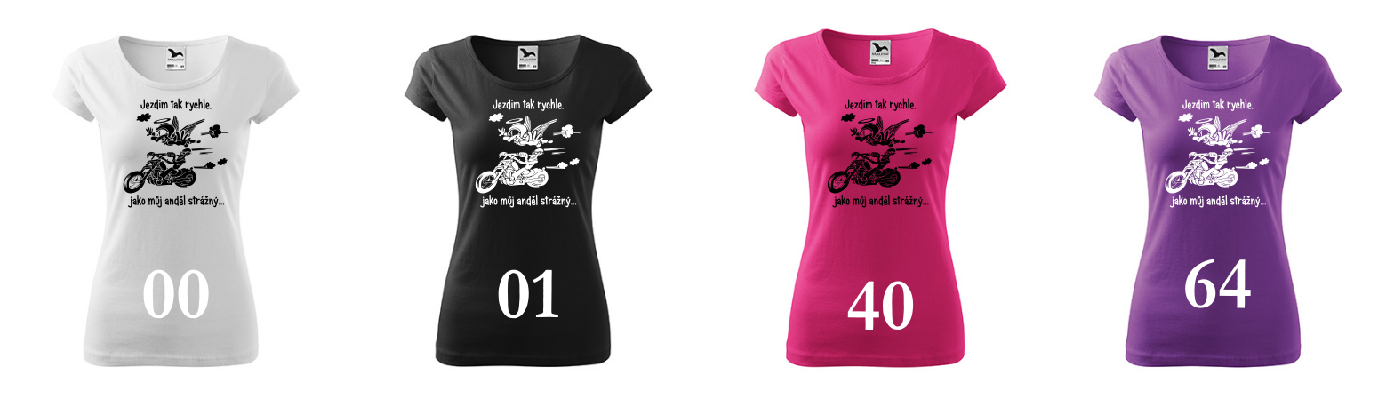 Dámské tričko Motorkářské - Anděl strážný