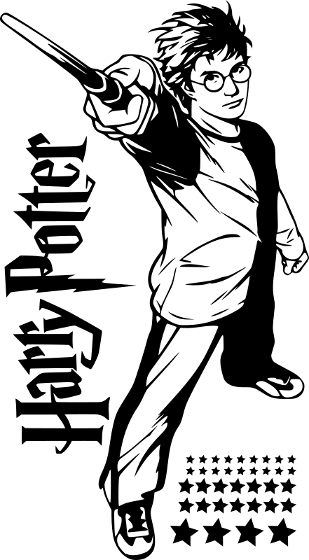 Samolepka na zeď Harry Potter