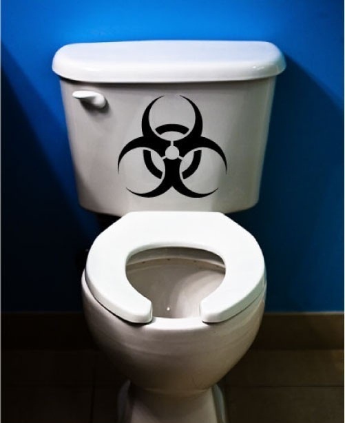 Samolepka na WC Bio-hazard