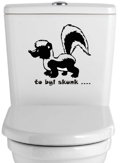 Samolepka na WC To byl skunk...