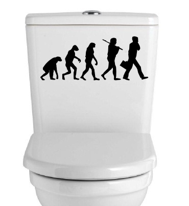 Samolepka na WC Vývoj člověka