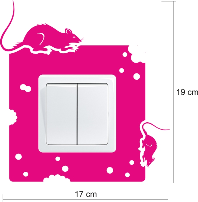 Samolepka pod vypínač Myšky