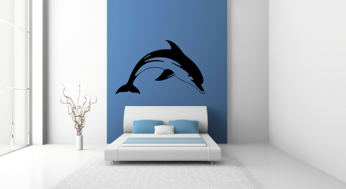 Samolepka na zeď Ryba Delfín