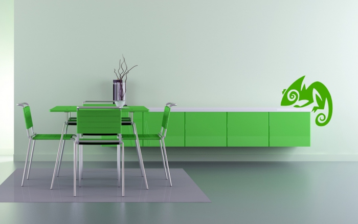 Samolepka na zeď Chameleon