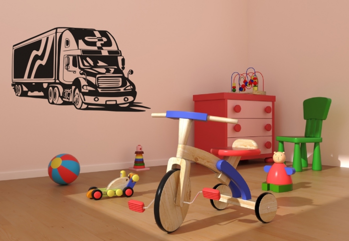 Samolepka na zeď Nákladní automobil