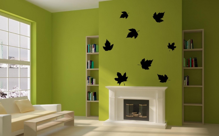 Samolepka na zeď Podzimní listí