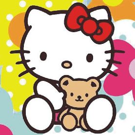 Samolepka na vypínač Hello Kitty 9 x 9 cm