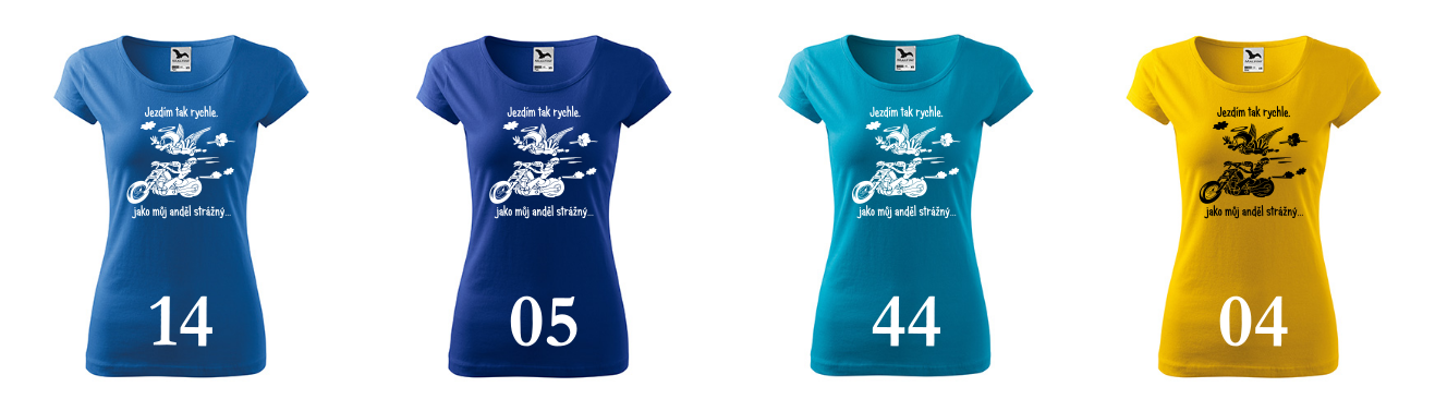 Dámské tričko Motorkářské - Anděl strážný