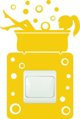 Samolepka pod vypínač Koupelna