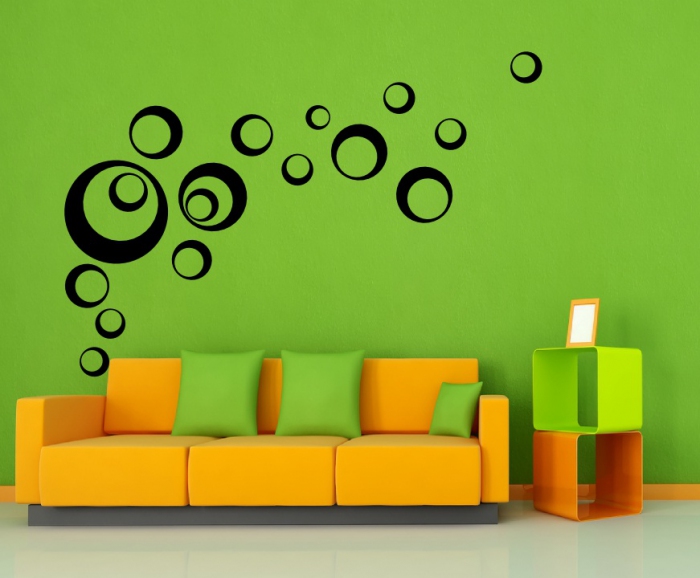 Samolepka na zeď Bubliny bolia 35 kusů