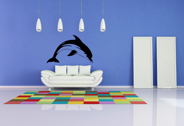 Samolepka na zeď Ryba Delfín