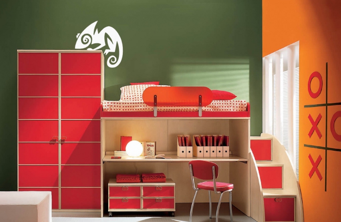 Samolepka na zeď Chameleon