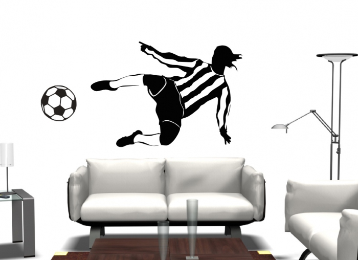 Samolepka na zeď Fotbalista