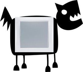 Samolepka pod vypínač Pes