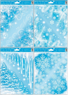 Okenní fólie Ledové rohy set