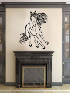 Samolepka na zeď Běžící kůň