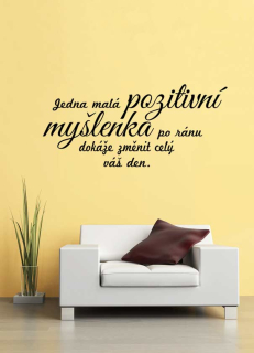 Samolepka na zeď Pozitivní myšlenka