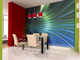 Fototapeta - Zelenomodrý tunel