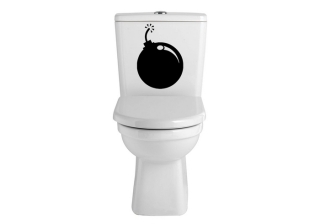 Samolepka na WC Bomba