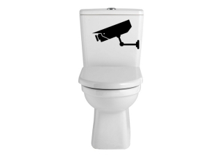 Samolepka na WC Kamera