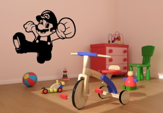 Samolepka na zeď Herní postavička Mario