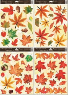 Okenní fólie Podzimní listí set